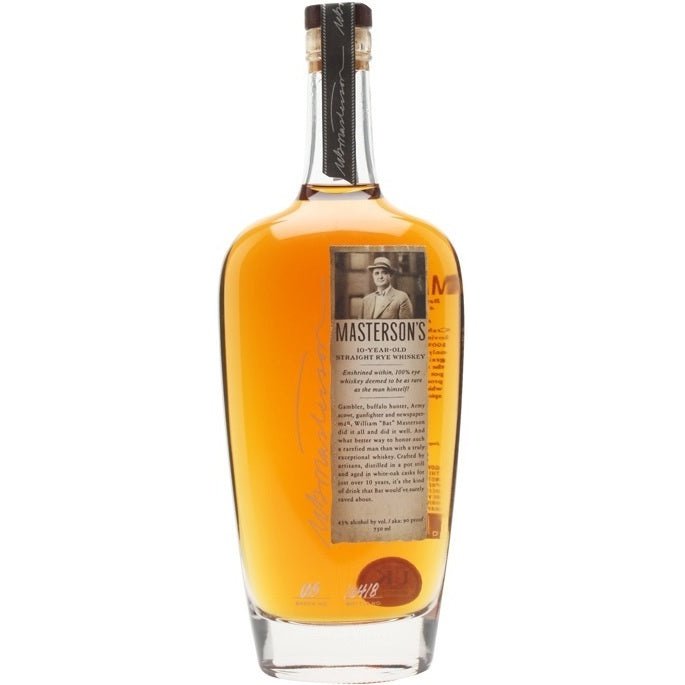 Masterson's 10 Year Old Rye Whiskey Finished in American Oak 750ml