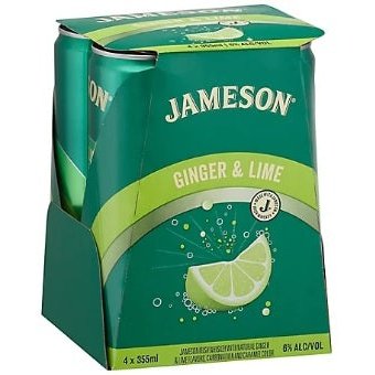 Jameson Ginger &amp; Lime 4Pk 355ml