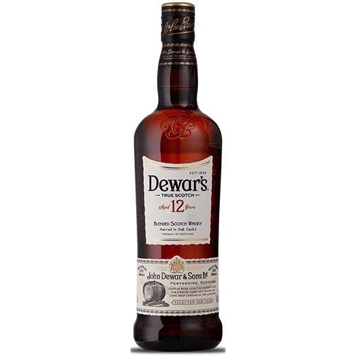 Dewar&#39;s 12 Year Blended Scotch Whisky Double Aged 750ml