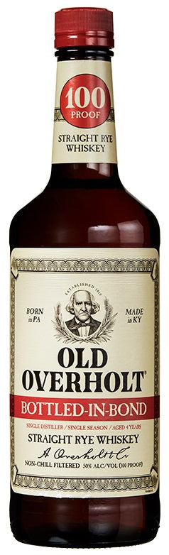 Old Overholt Straight Rye Bonded Whiskey 100 Proof 1L