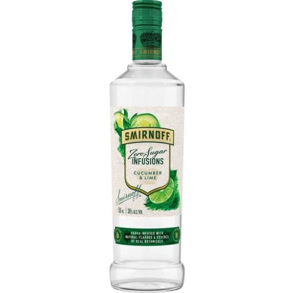 Smirnoff Zero Sugar Infusions Cucumber & Lime 750ml