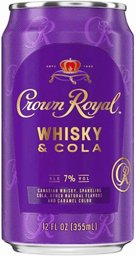 Crown Royal Whiskey &amp; Cola Cocktail Cans 4 Pack 355ml