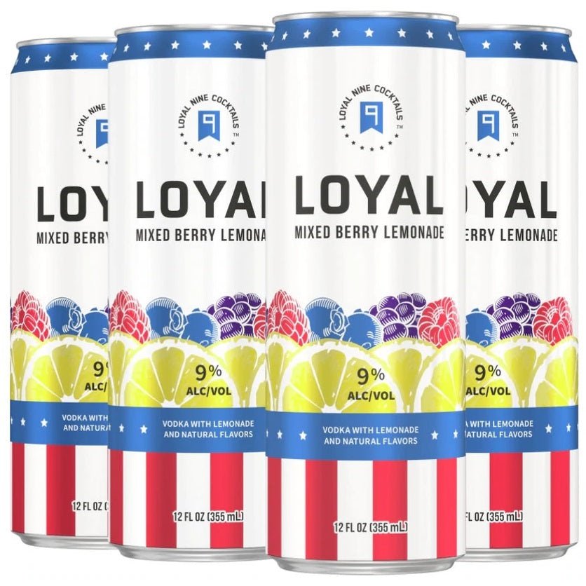 Loyal 9 Mixed Berry Lemonade 4pack/ 355ml each