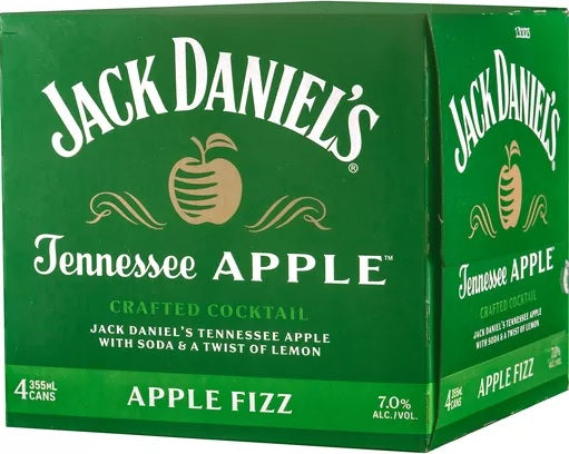 Jack Daniel Apple Fizz Cans 4Packs 355ml