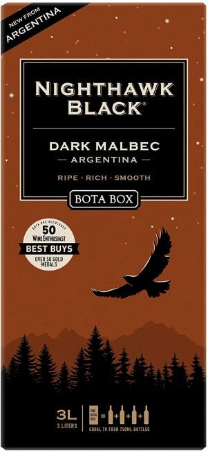 Bota Box Nighthawk Black Dark Malbec 3L