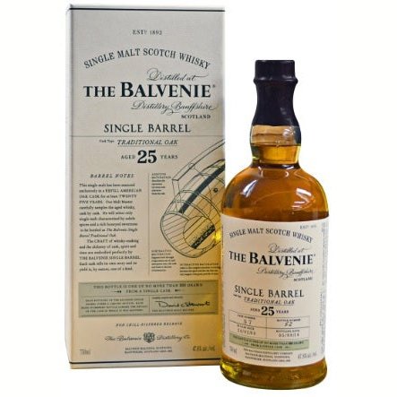 Balvenie 25 Year Old Single Barrel Whisky 750ml
