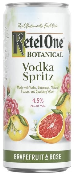 Ketel One Botanical Vodka Grapefruit &amp; Rose Spritz 4 Pack 355ml