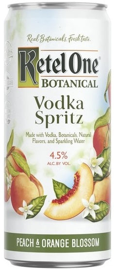 Ketel One Botanical Vodka Peach &amp; Orange Blossom Spritz 4 Pack 355ml