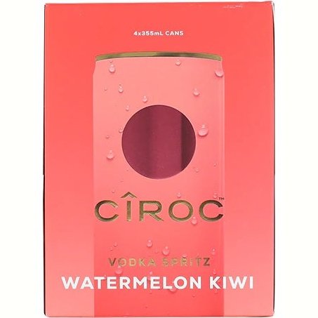 Ciroc Watermelon Kiwi Vodka Spritz 4 Pack 355ml