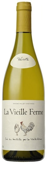 La Vieille Ferme Blanc 750ml Famille Perrin French white wine bottle.
