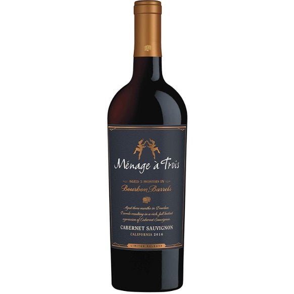 Menage a Trois Cabernet Sauvignon Aged in Bourbon Barrels 750ml