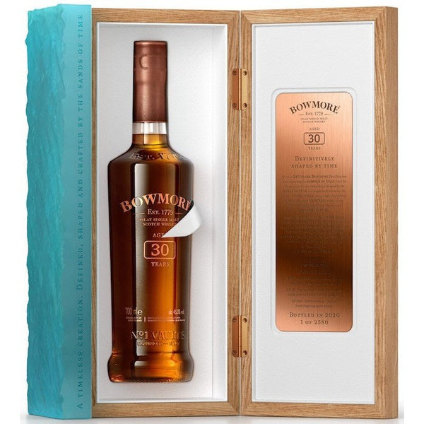 お値下げします！空瓶‼️Bowmore 30年 スコッチウイスキー 750ml Bowmore Distillery No. 1 Vault 30 Year Old Single Malt Scotch