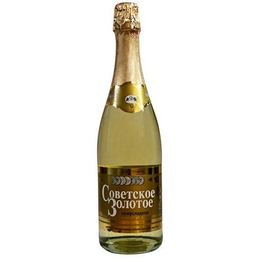 Sovetskoe Semi-Sweet Sparkling Yellow Zol 750ml