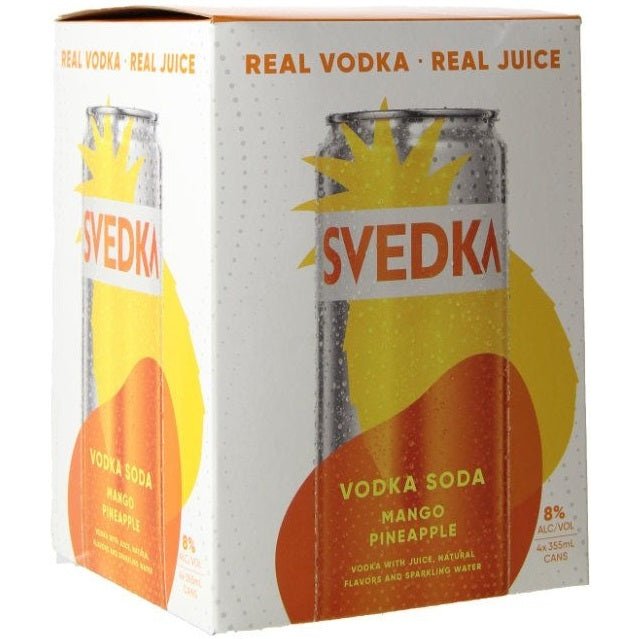 Svedka Mango Pineapple Vodka Soda 4Pk 355ml