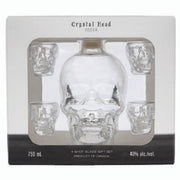 Crystal Head Vodka Gift Set with 4 Shot Glasses 750ml