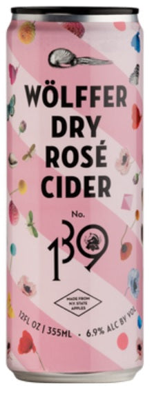 Wolffer Estate Dry Rose Cider 4 Pack 355ml