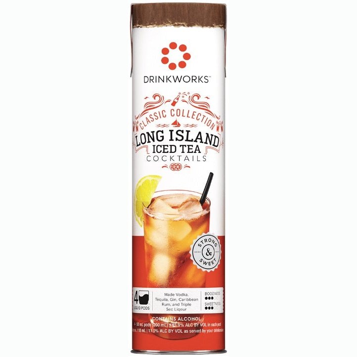 Drinkworks Long Island Iced Tea Classic Collection 4 Pack - 50ml Liquid Pods