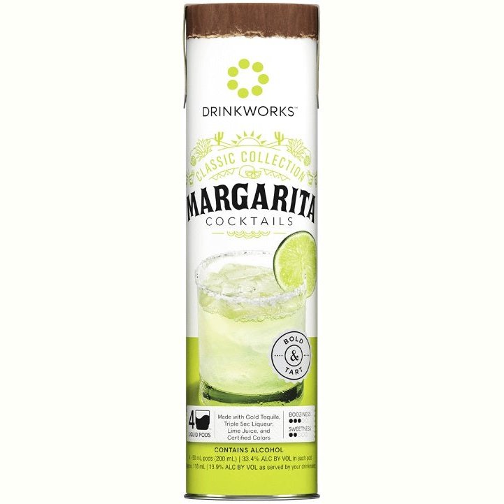 Drinkworks Margarita Classic Collection 4 Pack - 50ml Liquid Pods