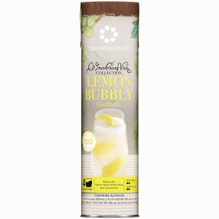 Drinkworks Lemon Bubbly Wandering Vine Collection 4 Pack 