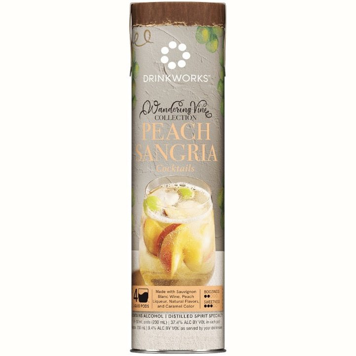 Drinkworks Peach Sangria Wandering Vine Collection 4 Pack