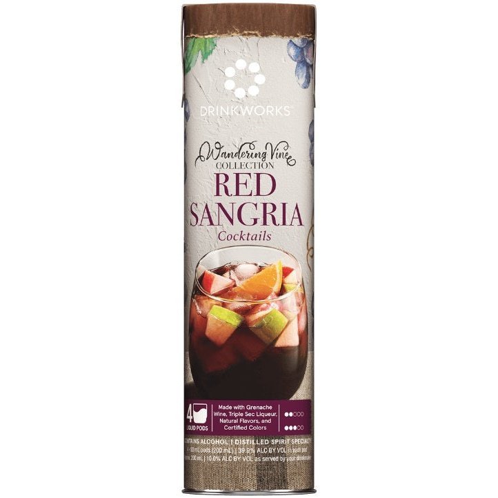 Drinkworks Red Sangria Wandering Vine Collection 4 Pack - 50ml Liquid Pods