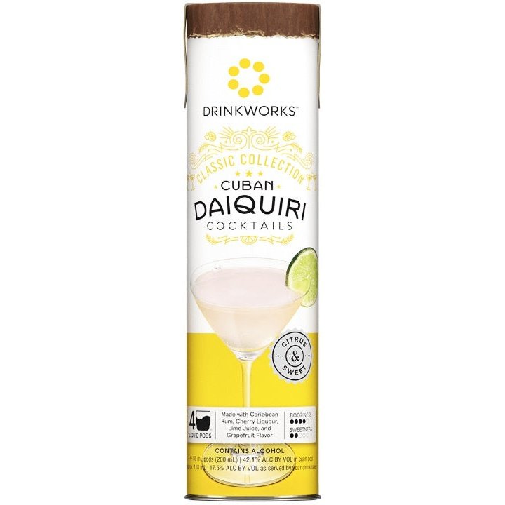 Drinkworks Cuban Daiquiri Classic Collection 4 Pack - 50ml Liquid Pods