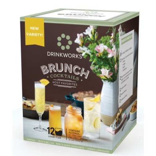 Drinkworks Brunch Cocktails Variety Pack | Contains x12 - 50ml Liquid Pods