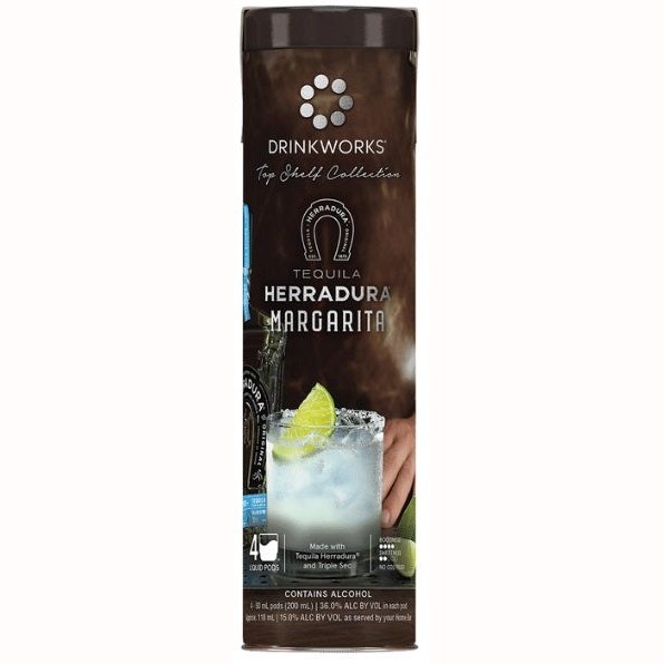 Drinkworks Top Shelf Collection Herradura Margarita Tequila 4 Pack 
