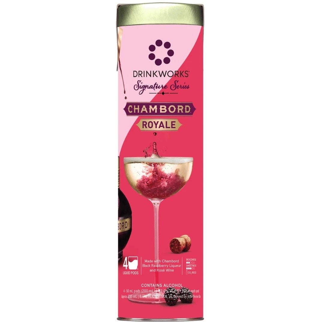 Drinkworks Signature Series Chambord Royale Collection 4 Pack - 50ml Liquid Pods