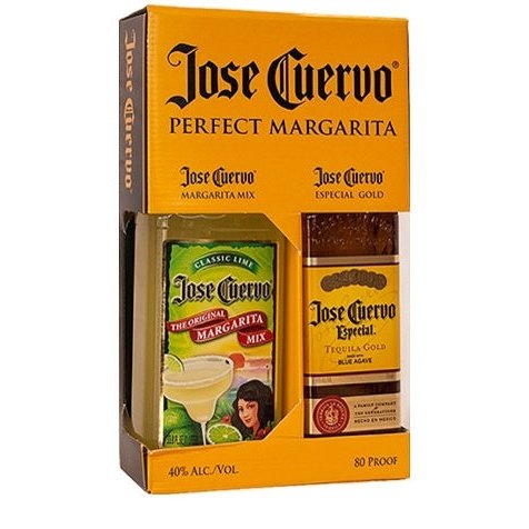 Jose Cuervo Gift Set - Tequila Gold 750ml & Margarita Mix 1L