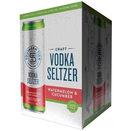 Southern Tier Vodka Seltzer Watermelon &amp; Cucumber 4 Pack 355ml