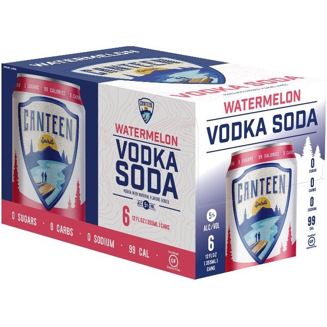 Canteen Spirits Watermelon Vodka Soda 6 Pack