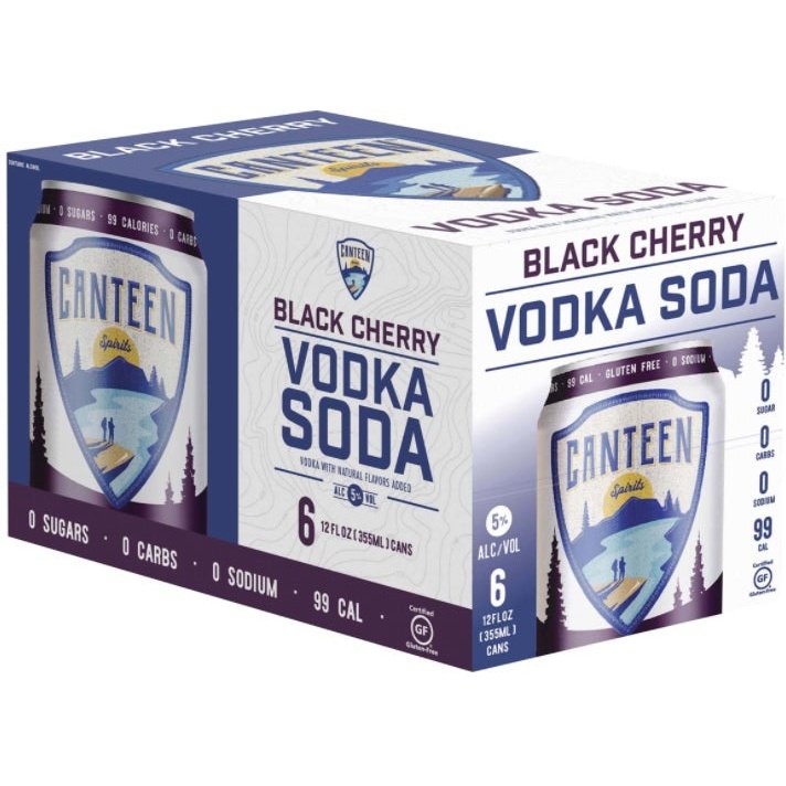 Canteen Spirits Black Cherry Vodka Soda 6 Pack
