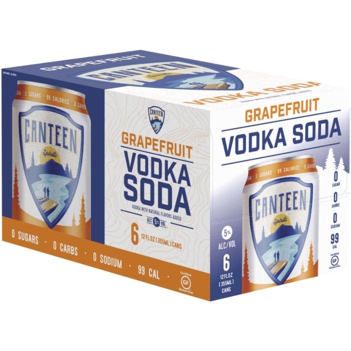 Canteen Spirits Grapefruit Vodka Soda 6 Pack