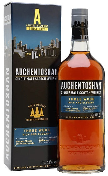Auchentoshan Three Wood Single Malt Scotch Whisky 750ml