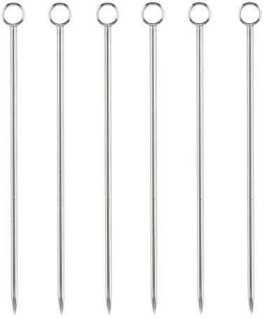 Viski Stainless Steel Profession Cocktail Picks - Set of 6