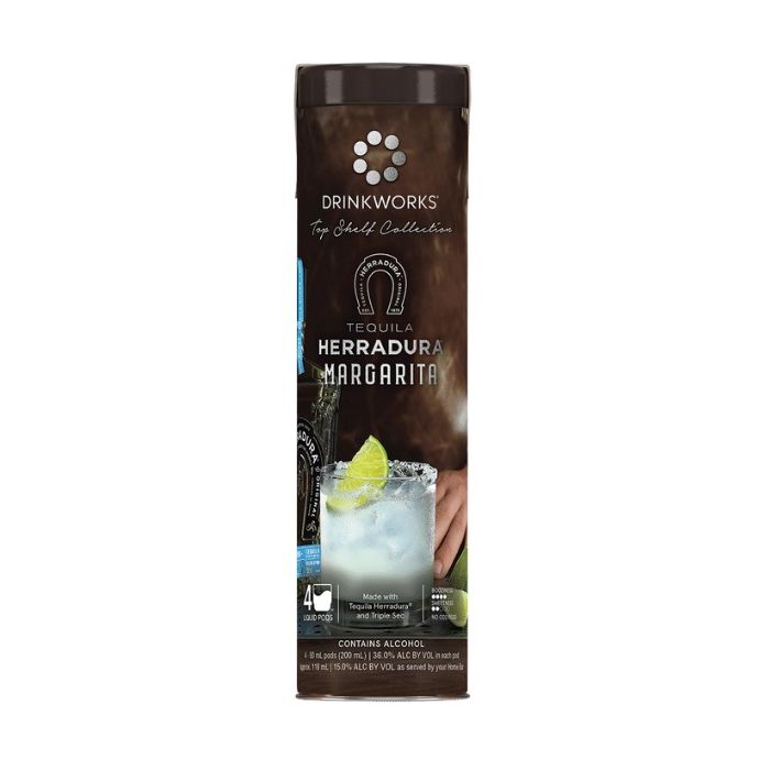 Drinkworks Top Shelf Collection Herradura Margarita Tequila 4 Pack 