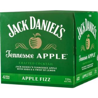Jack Daniel Apple Fizz Cans 4Packs 355ml