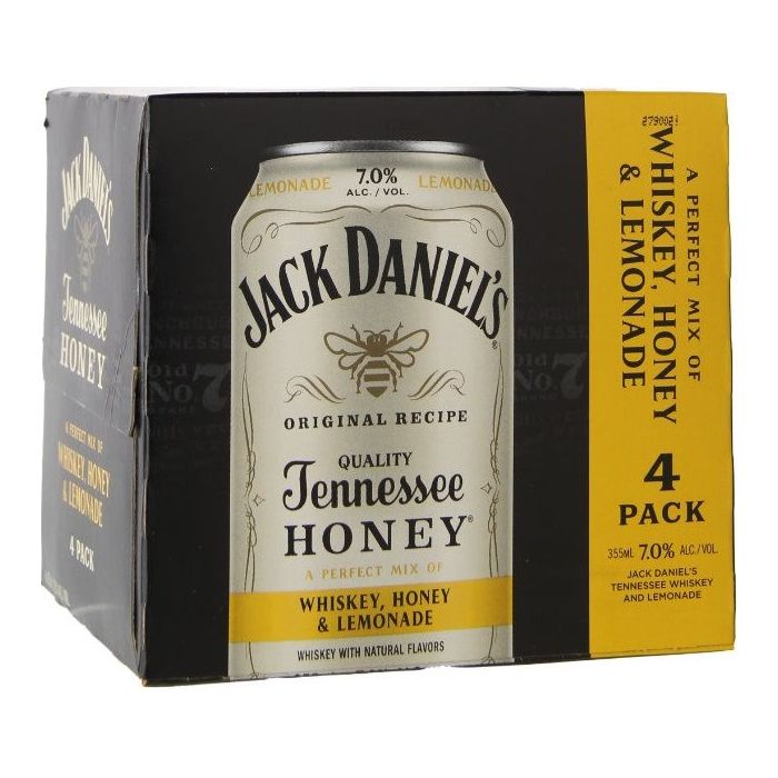 Jack Daniel Honey and Lemonade Cans Cans 4Packs 355ml