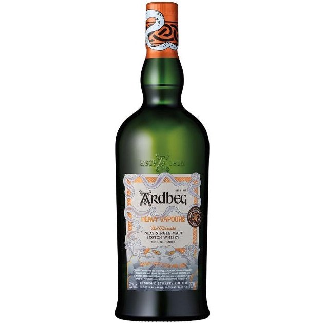 Bottle of Ardbeg Heavy Vapours Committee Edition, an Islay single malt Scotch whisky