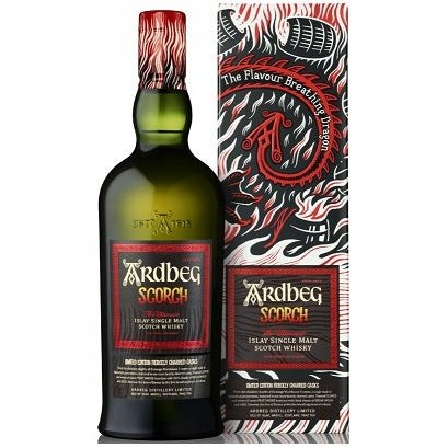 Bottle of Ardbeg Scorch Limited Edition, an Islay single malt Scotch whisky