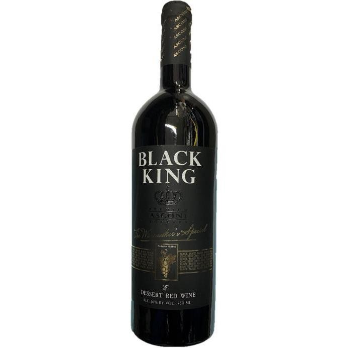 Bottle of Asconi Black King Sweet Red, a red wine from Moldova, 750ml