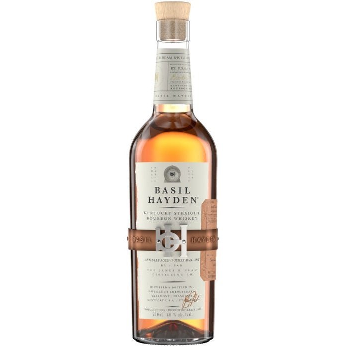 Bottle of Basil Hayden, a Kentucky straight bourbon whiskey from the United States