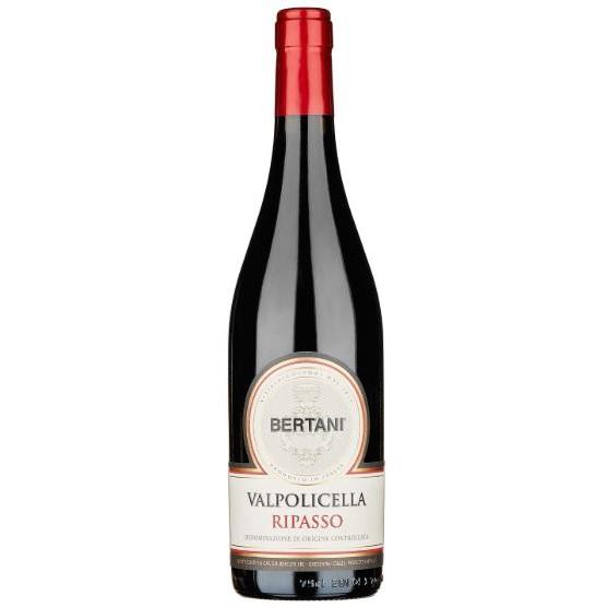 Bottle of Bertani Valpolicella Ripasso 2021, a red wine from Valpolicella, Veneto, Italy, 750ml