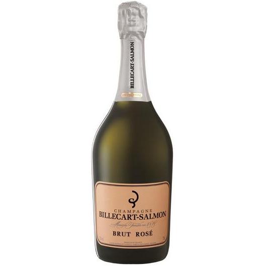 Bottle of Billecart-Salmon Brut Rosé Champagne, a rosé sparkling wine from Champagne, France, 750ml
