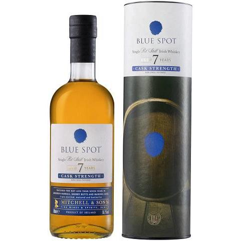 Blue Spot Single Pot Still Irish Whiskey Cask Strength 7 Year Old 