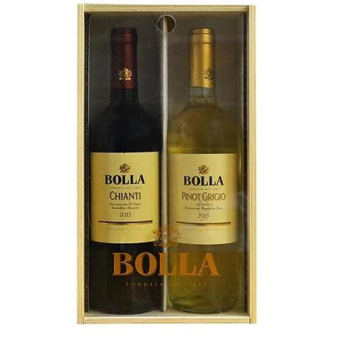 Bolla 2 Bottle Gift Set With Window 750ml - Chianti and Pinot Grigio