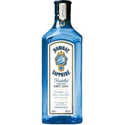 Bottle of Bombay Sapphire Gin, a London dry gin from England