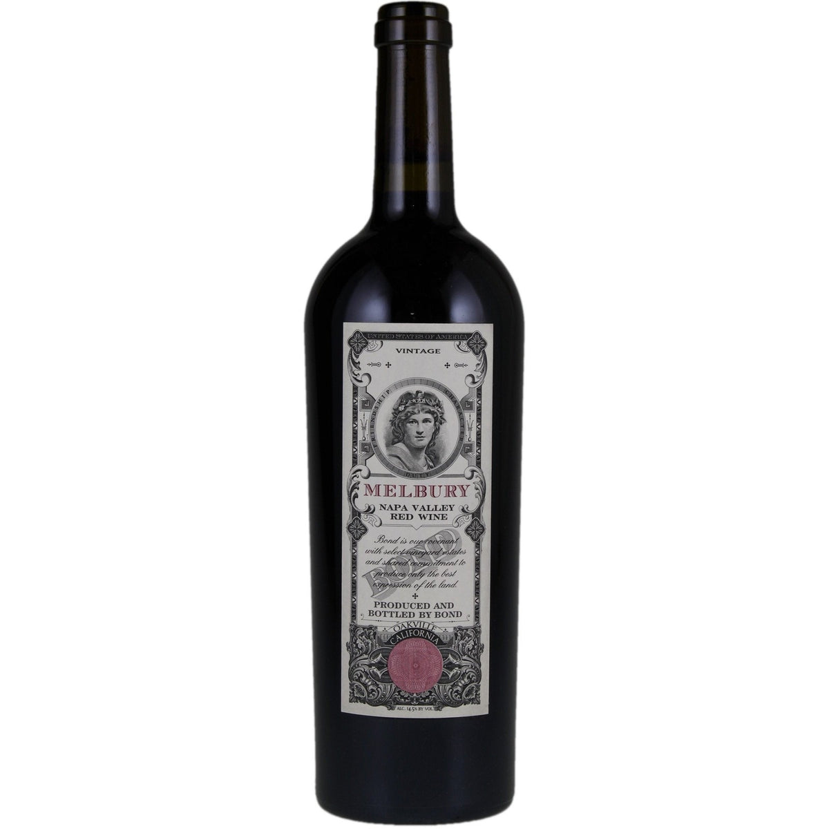 Bottle of BOND Melbury Napa Valley Red Wine 2016, a red wine from Napa Valley, California, 750ml