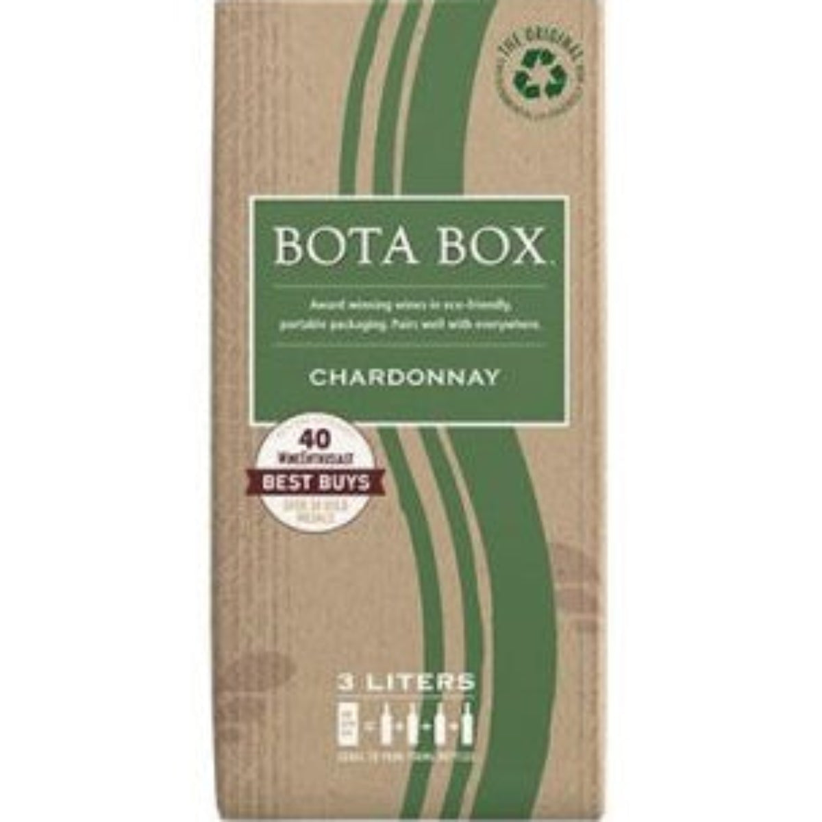 Bota Box Chardonnay, a California white wine in a box